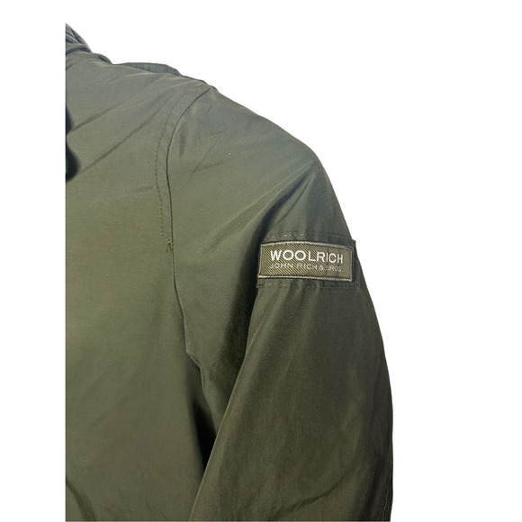 Woolrich Green Ramar Cloth Removable Down Jacket Lined Parka Size Medium Men's - Picture 15 of 16